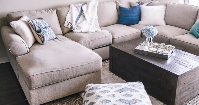 Jenna Colgrove's living room furnished with Ashley Furniture.
