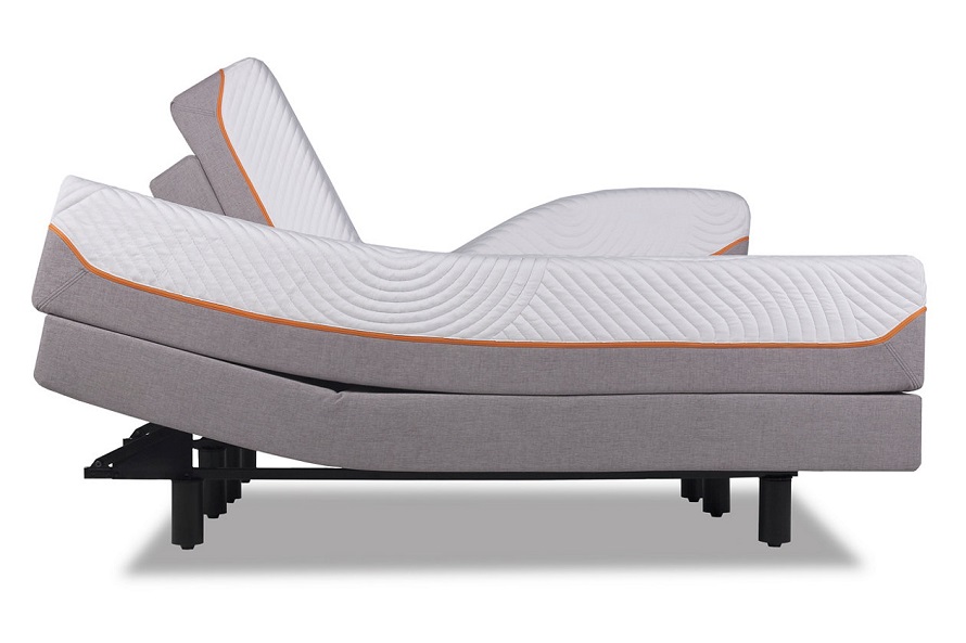 Tempur-pedic contour side view look.