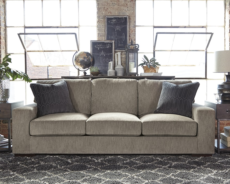 Ashley furniture polyester deals couch