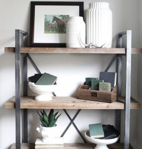 Industrial style shelving