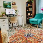 colorful home office