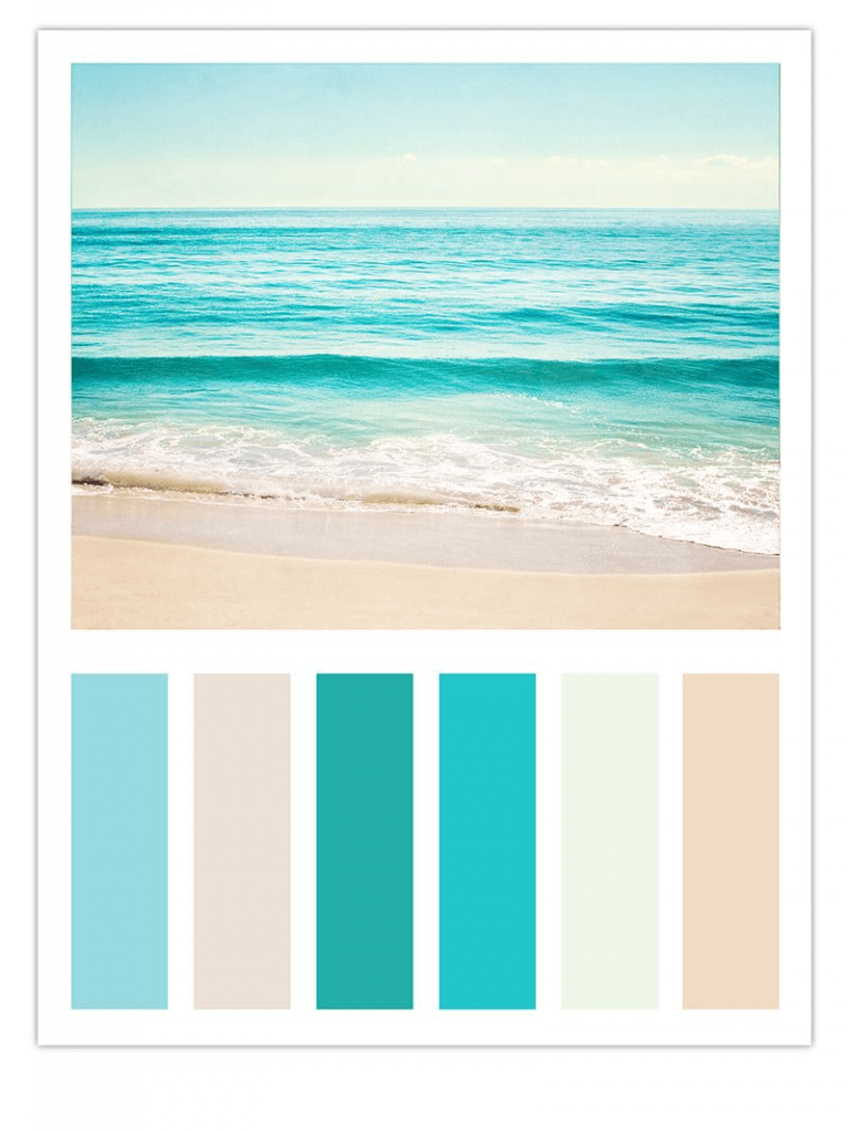 beachy color pallete