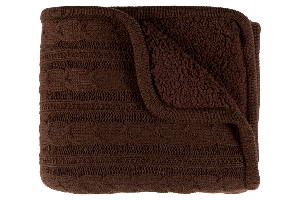 brown winter throw blanket