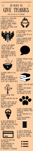 30 ways to give thanks graphic