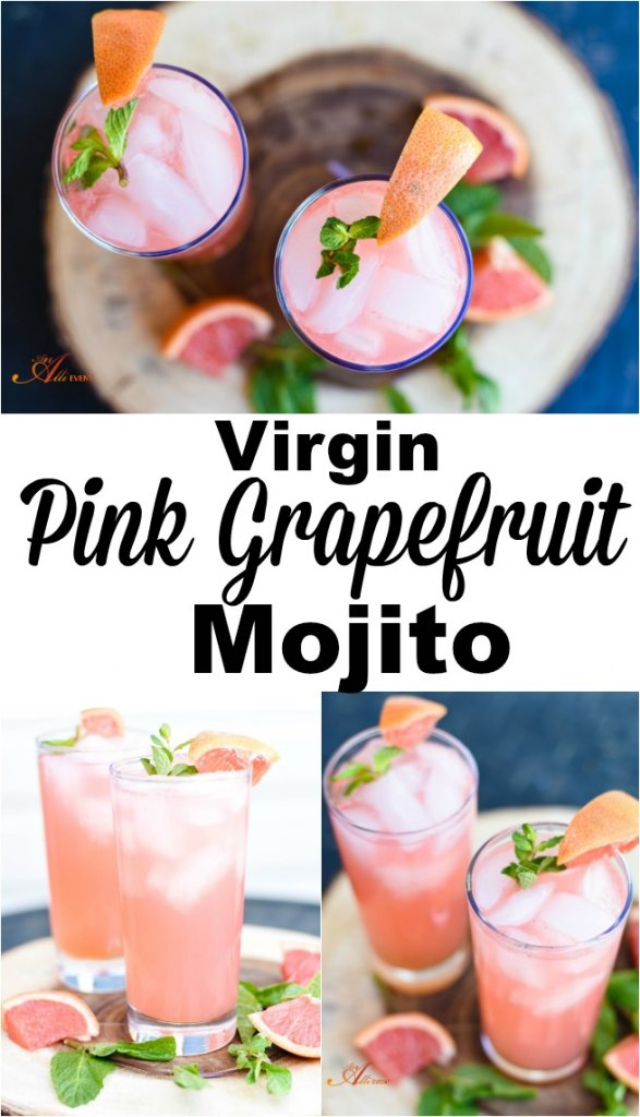 pink grapefruit mojito