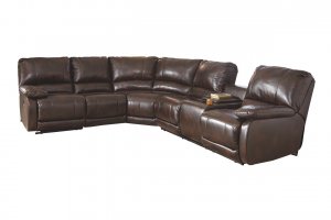 brown sectional for man cave