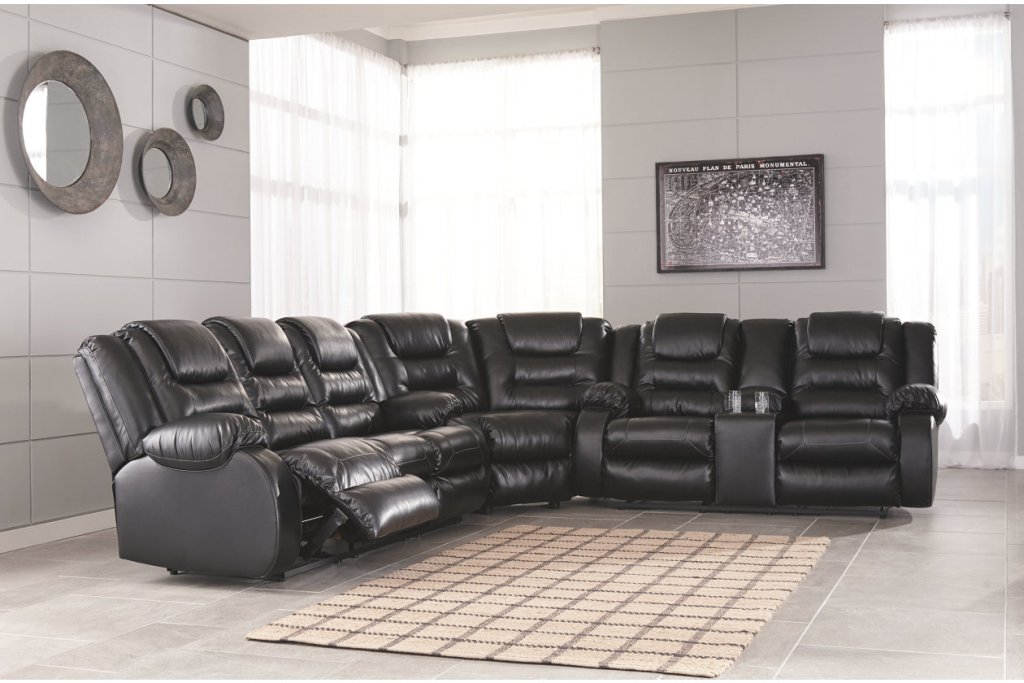 black sofa