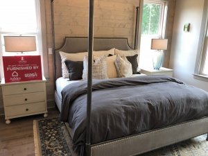 Bedroom furnished by Ashley HomeStore for St. Jude Dream Home Giveaway
