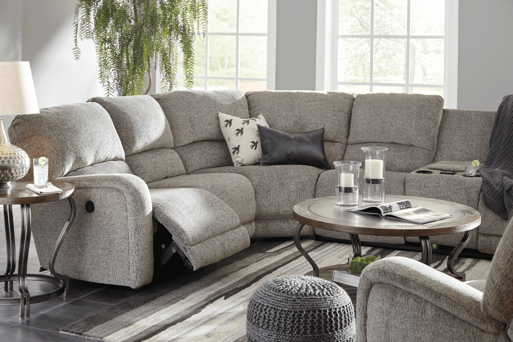An example of a reclining sofa that is comfortable for the living room.