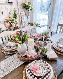 easter table setting