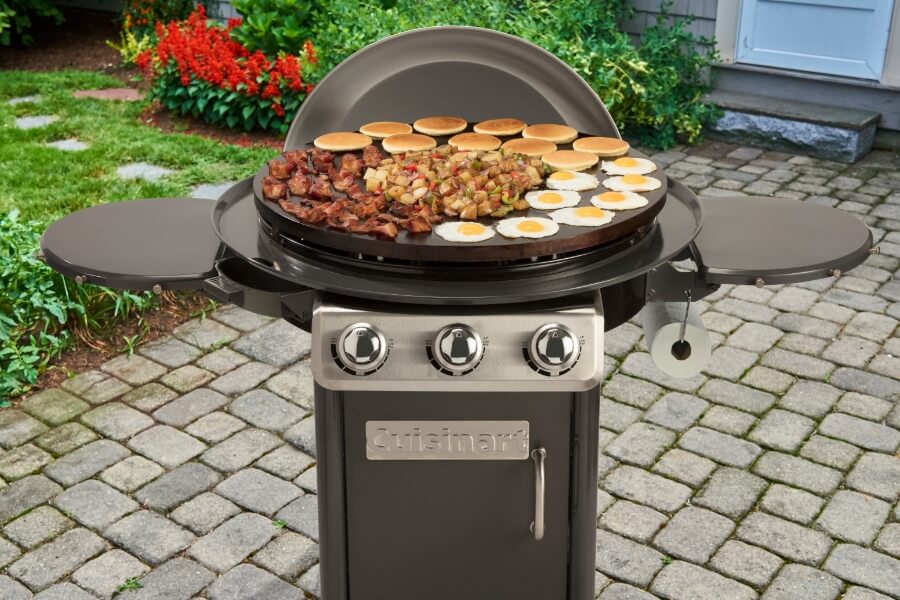 Outdoor cooking outlet griddle