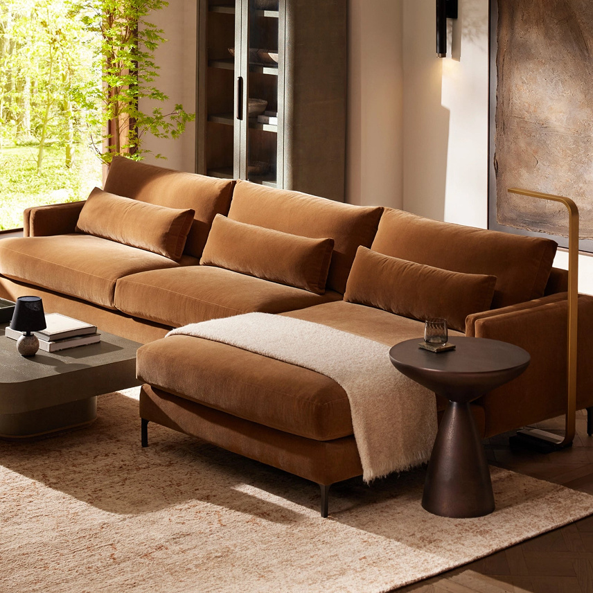Brown tonal palette living room