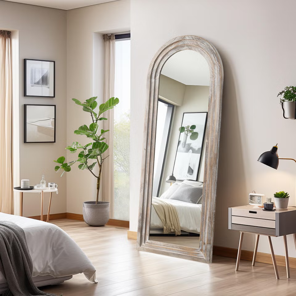 Dulcea 71" Classic Arched Framed Mirror