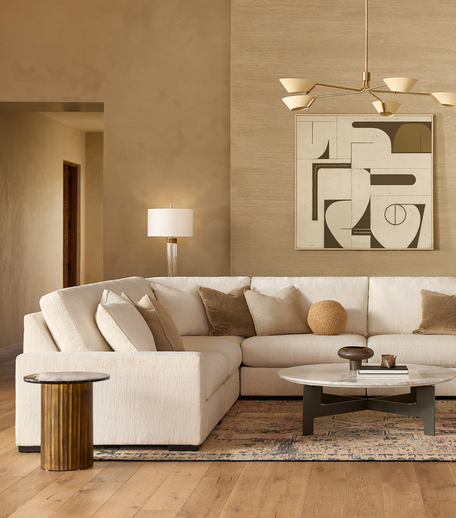 Ashley Luxe Calden Boucle 5-Piece Modular Sectional